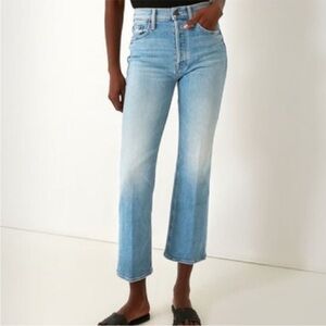 Mother The Tripper Ankle Jeans For The Squeeze Crop Button Fly Size 27